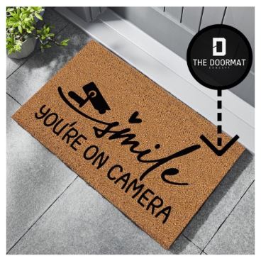 Smile You're On Camera Doormat