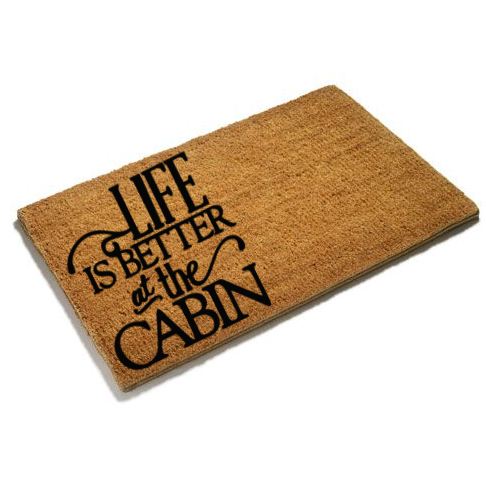 Life is Better at The Cabin Doormat