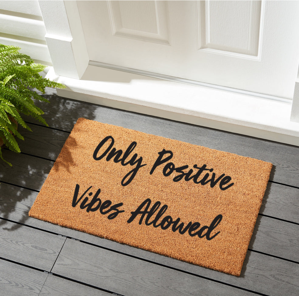 Only Positive Vibes Allowed Doormat