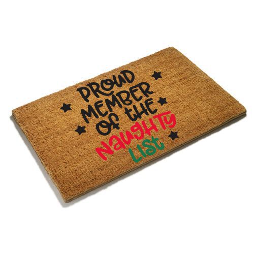 Proud Member Of The Naughty List Doormat